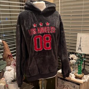 Blink gray fur hoodie